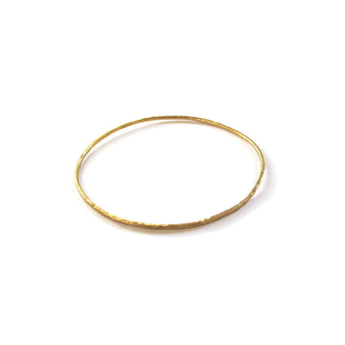 Hammered Oval Bangle