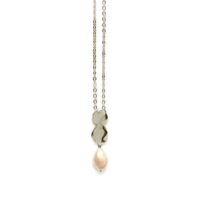 Allegory Necklace with White Baroque Pearl