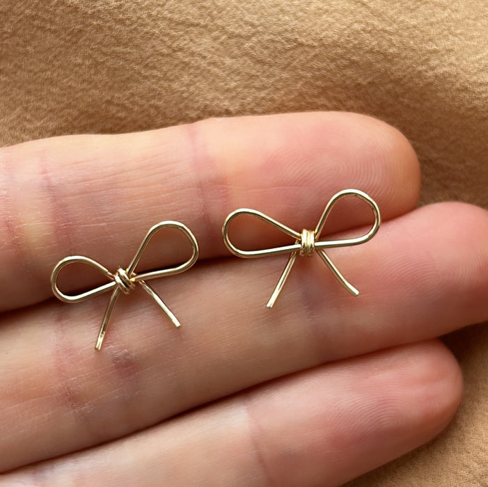 Small Bow Stud Earrings