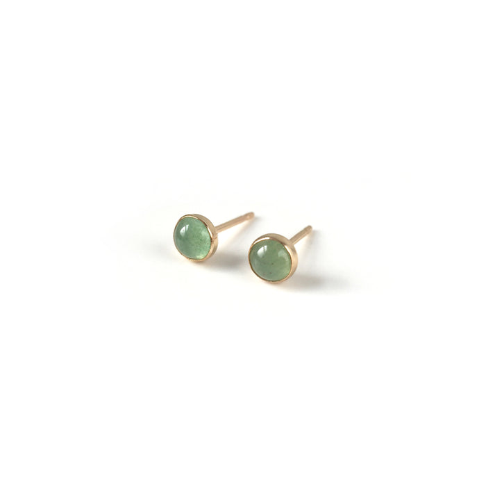 Stone Spot Stud Earrings