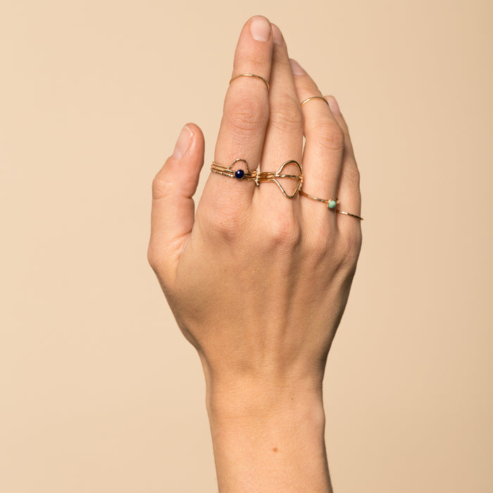 aventurine ring by goldeluxe