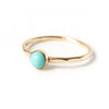 turquoise stacking ring by goldeluxe