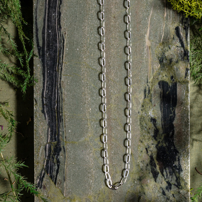 Wabi Sabi Oval Cable Chain Necklace