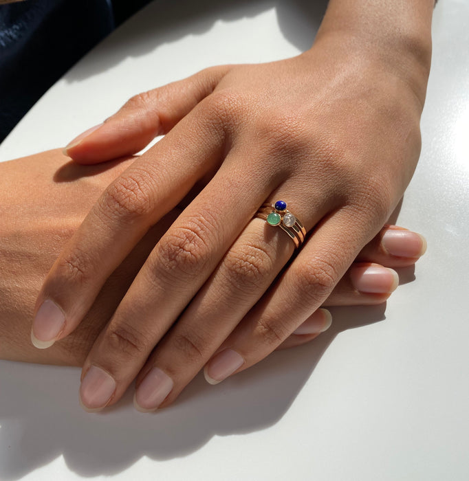 labradorite stacking ring by goldeluxe