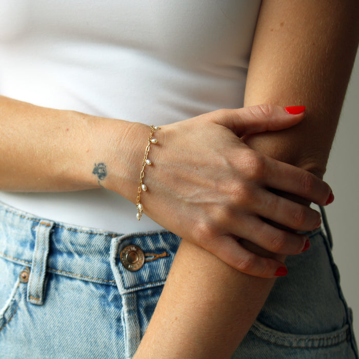 Pearl Fringe Bracelet