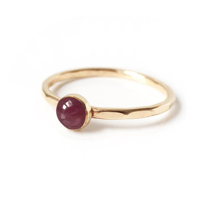 Ruby Gemstone Stacking Ring