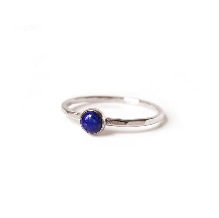 lapis stacking ring by goldeluxe