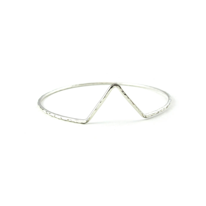 Hammered Peak Bangle