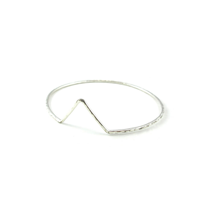 Hammered Peak Bangle