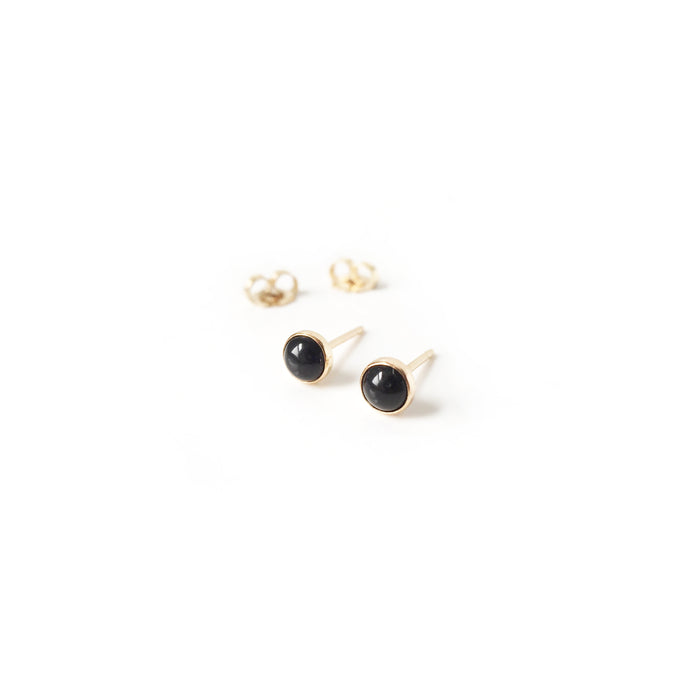 Stone Spot Stud Earrings