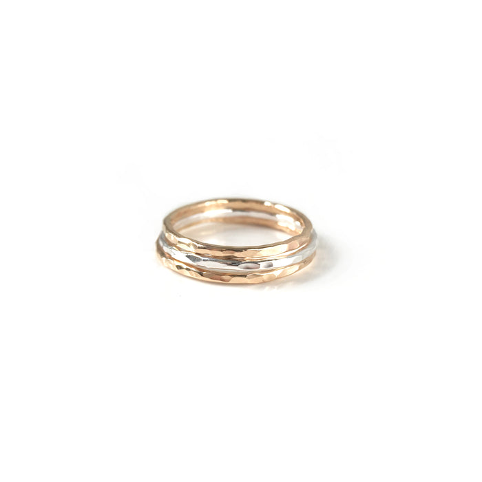 Hammered Band Stacking Ring