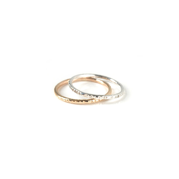 Notch Band Stacking Ring