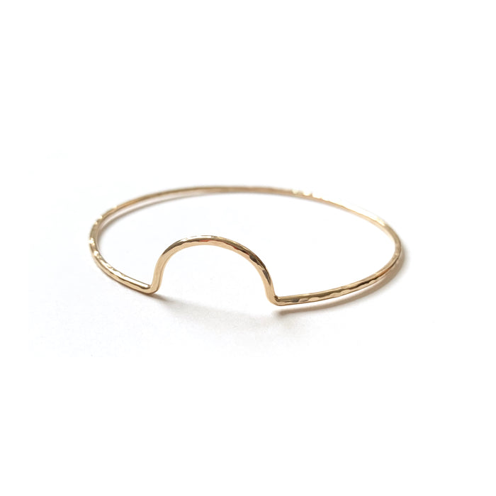 Hammered Arc Bangle