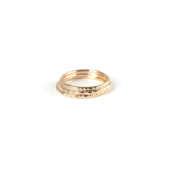 Notch Band Stacking Ring