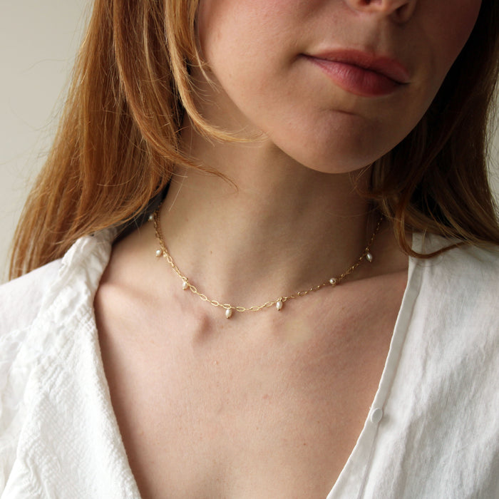 Pearl Fringe Necklace